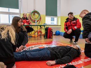 Zdjęcia przedstawiają przebieg &quot;KONKURSU BEZPIECZEŃSTWA W RUCHU DROGOWYM W LEŻAJSKU&quot;