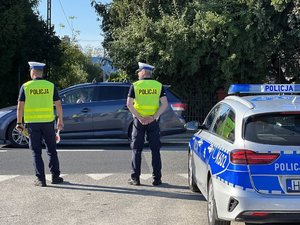 Zdjęcia przedstawiają działania Road Safety Days realizowane przez Zespół Ruchu Drogowego KPP w Leżajsku