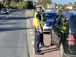 Zdjęcia przedstawiają działania Road Safety Days realizowane przez Zespół Ruchu Drogowego KPP w Leżajsku