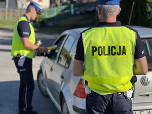 Zdjęcia przedstawiają działania Road Safety Days realizowane przez Zespół Ruchu Drogowego KPP w Leżajsku